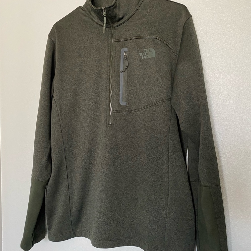 Men’s North Face Canyonlands 1/2 Zip Jacket, Burnt Olive Green Color, Size Large